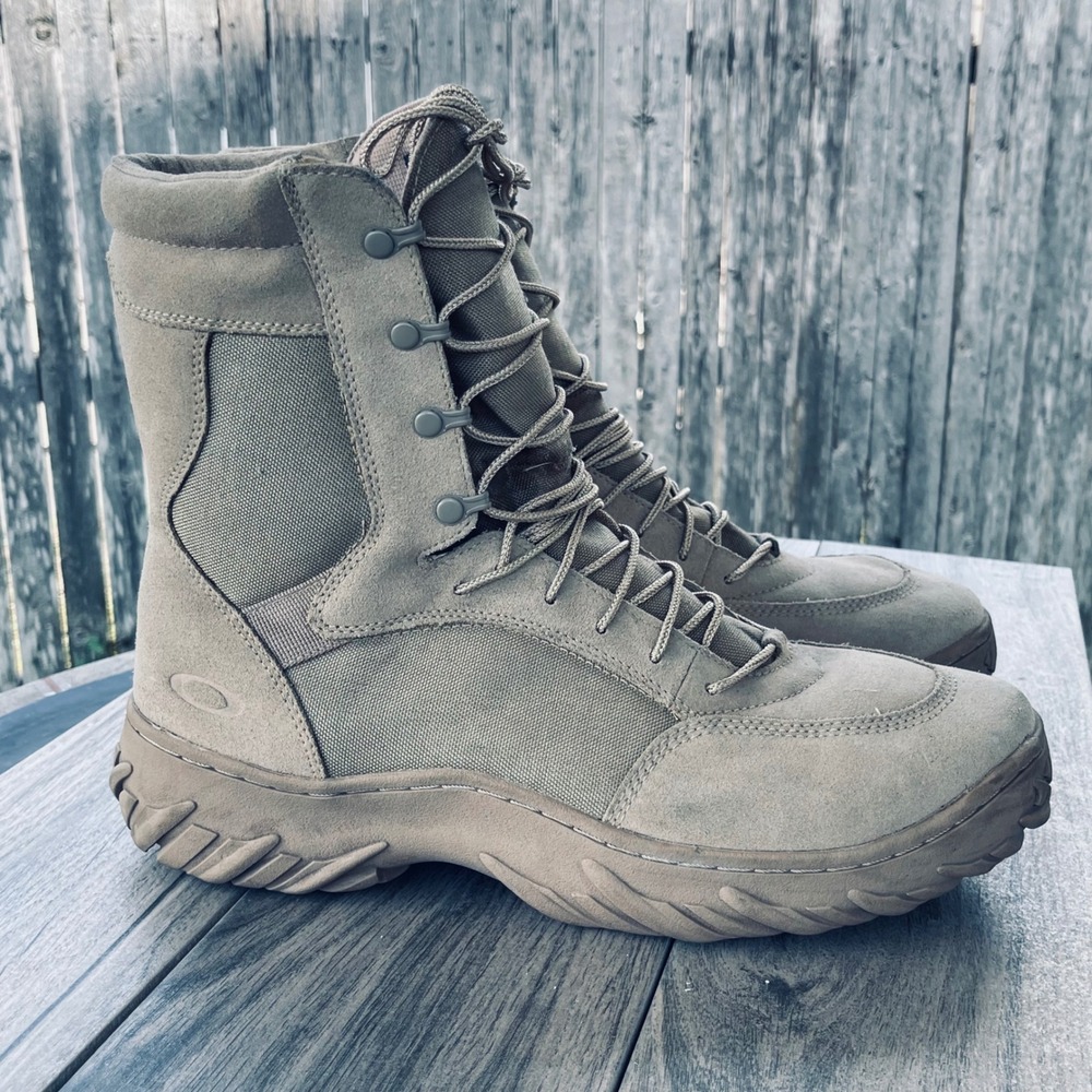 Oakley SI Assault Boots Men 14 Coyote Tan Suede Vibram Tactical Military Combat
